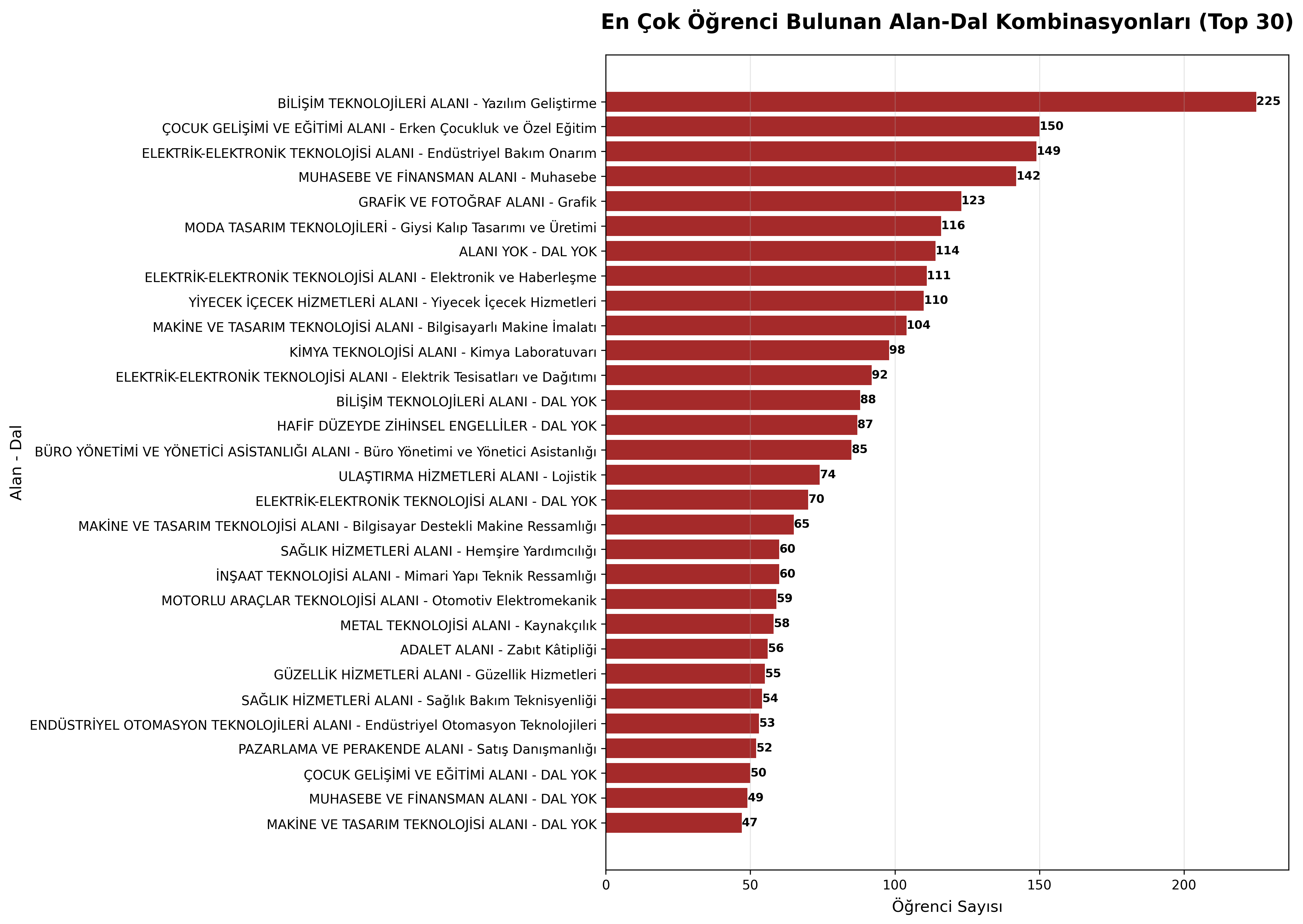 Alan-Dal Kombinasyonları